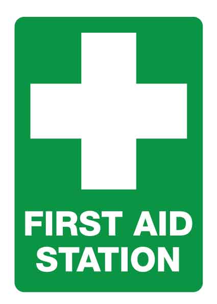 SF First Aid Station Sign 150mm x 210mm