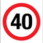 40km Speed Wheelie Bin Stickers