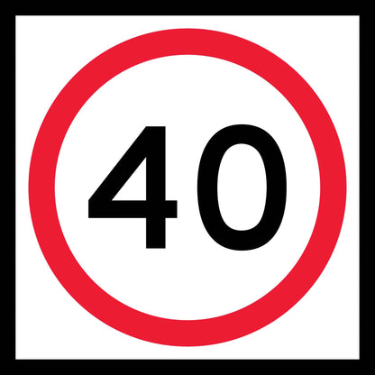 40km Multi Message Traffic Sign - New Signs