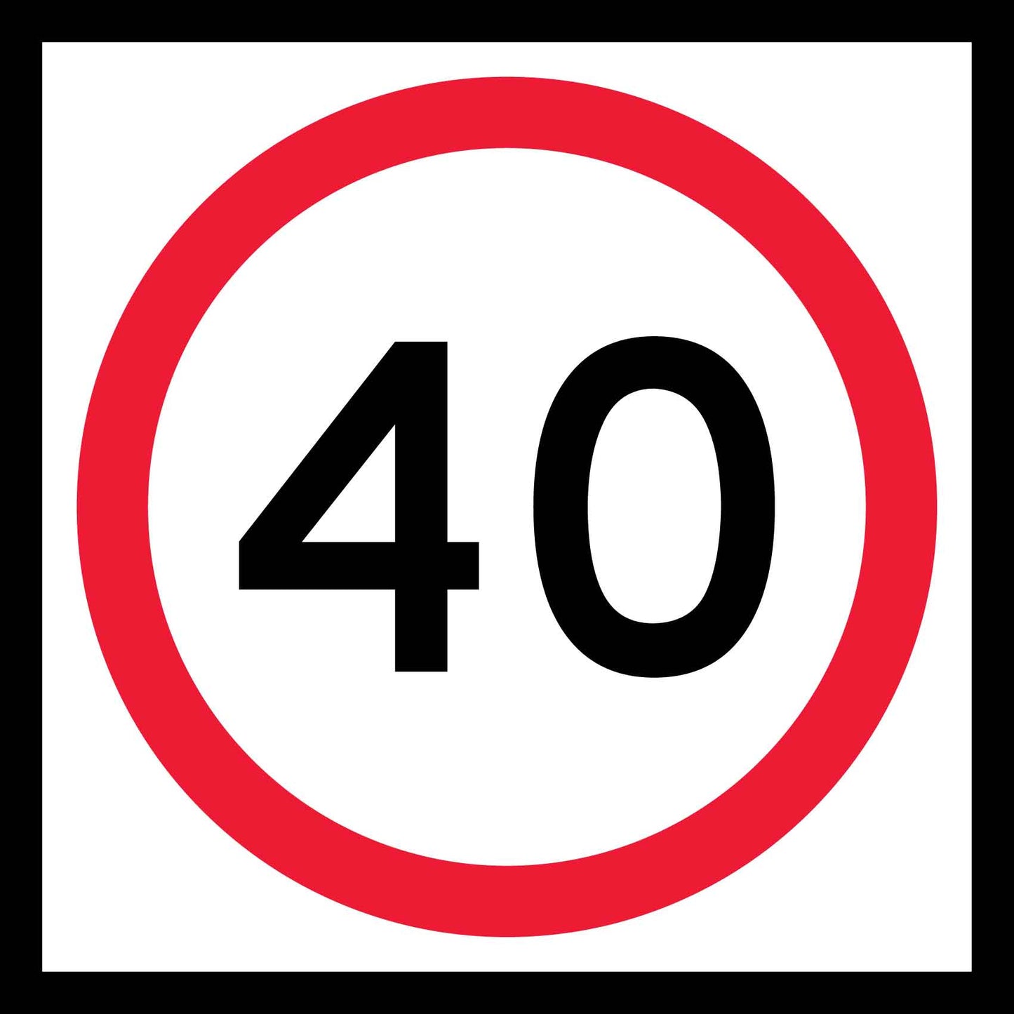 40km Multi Message Traffic Sign