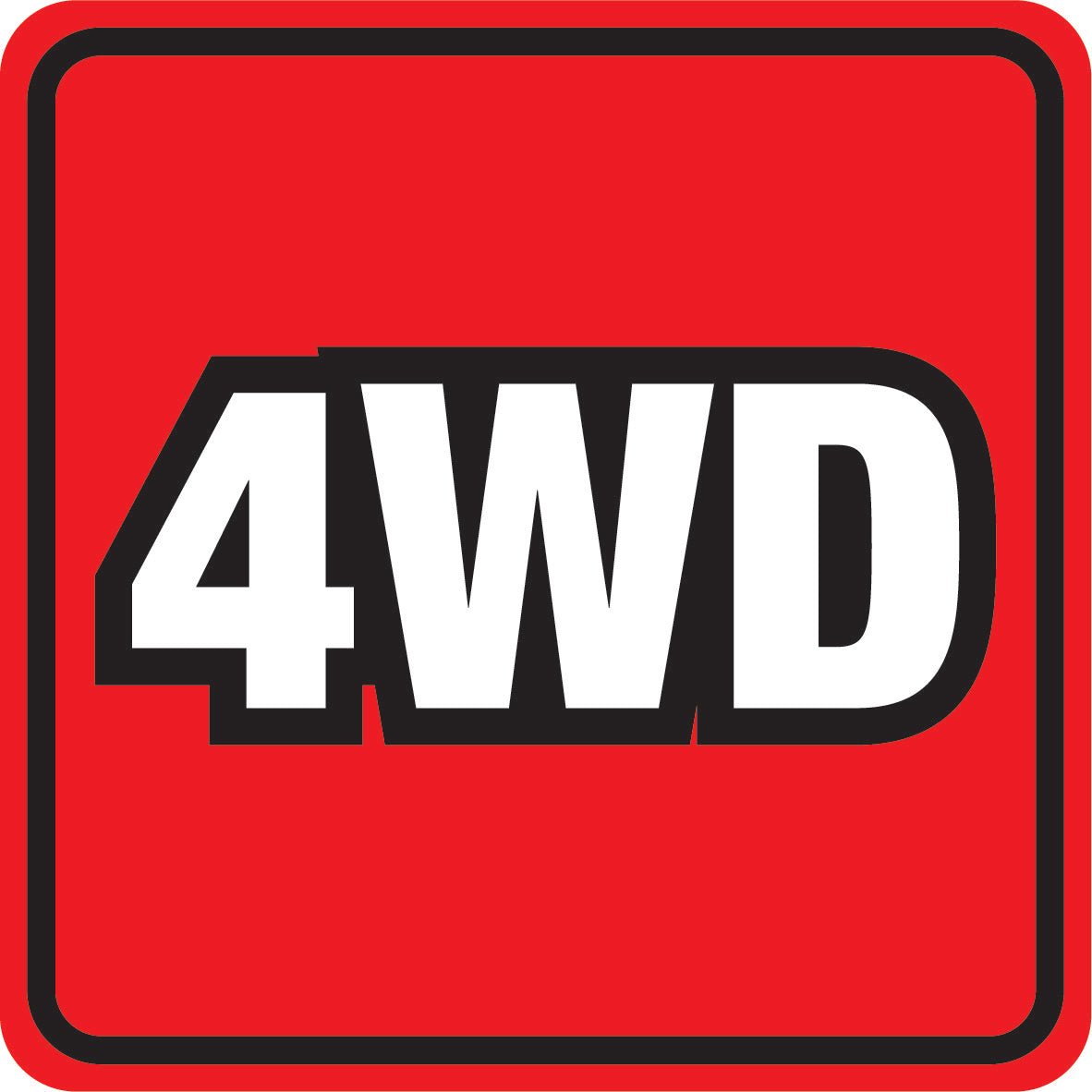 4WD Vehicle Sticker - New Signs