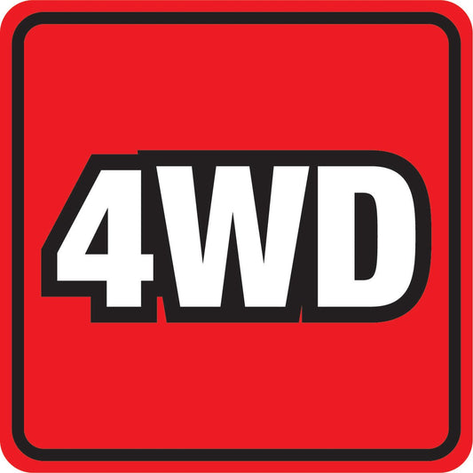 4WD Vehicle Sticker - New Signs
