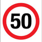 50km Speed Wheelie Bin Stickers