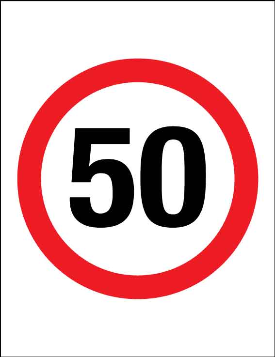 50km Speed Wheelie Bin Stickers