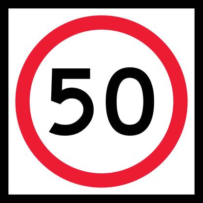 50km Multi Message Traffic Sign - New Signs