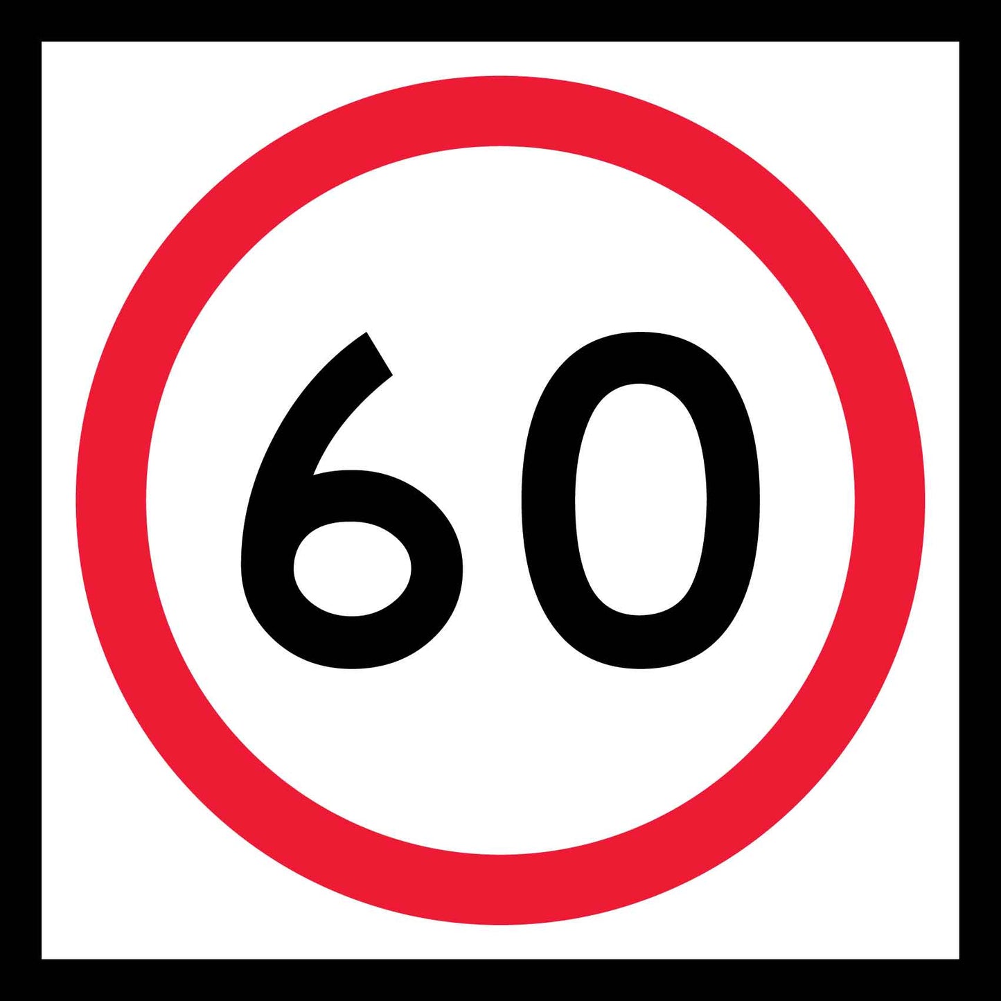 60km Multi Message Traffic Sign - New Signs