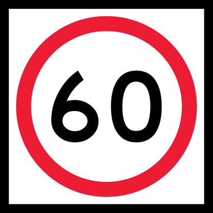 60km Multi Message Traffic Sign - New Signs