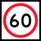 60km Multi Message Traffic Sign