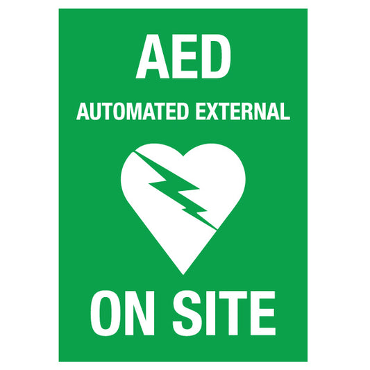 AED Defibrillator Decal