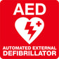 AED Red Vehicle Sticker