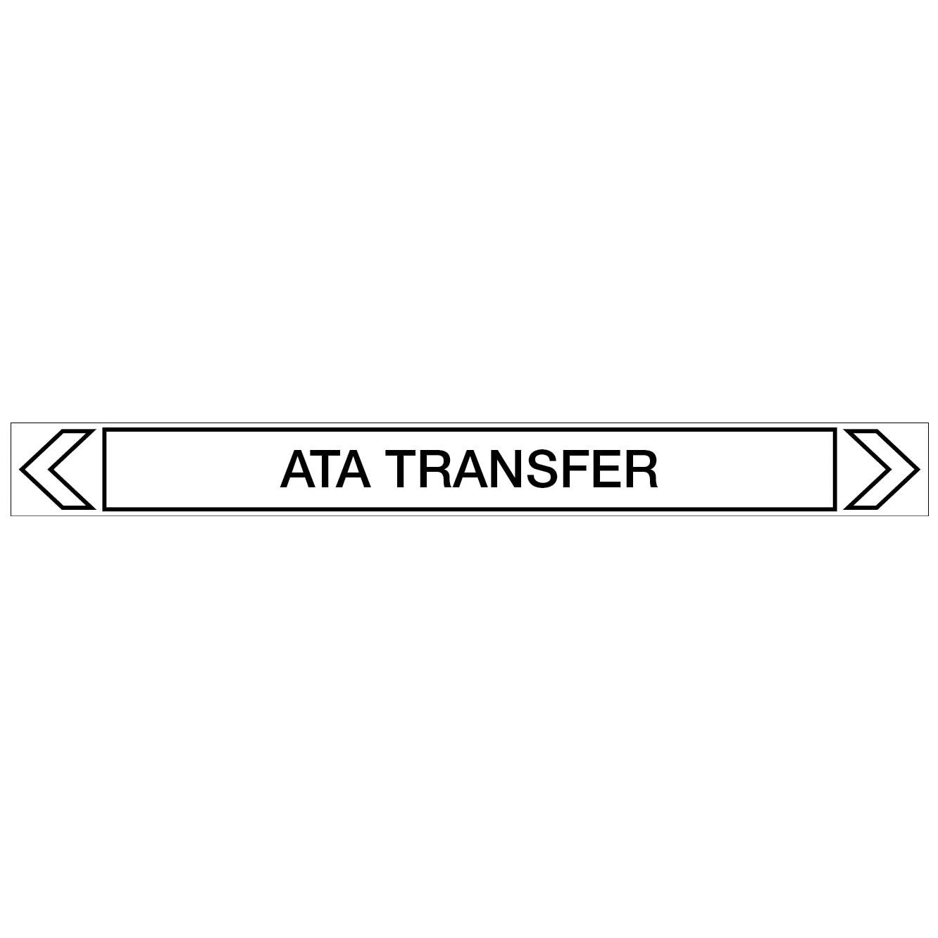 Communications - ATA Transfer - Pipe Marker Sticker