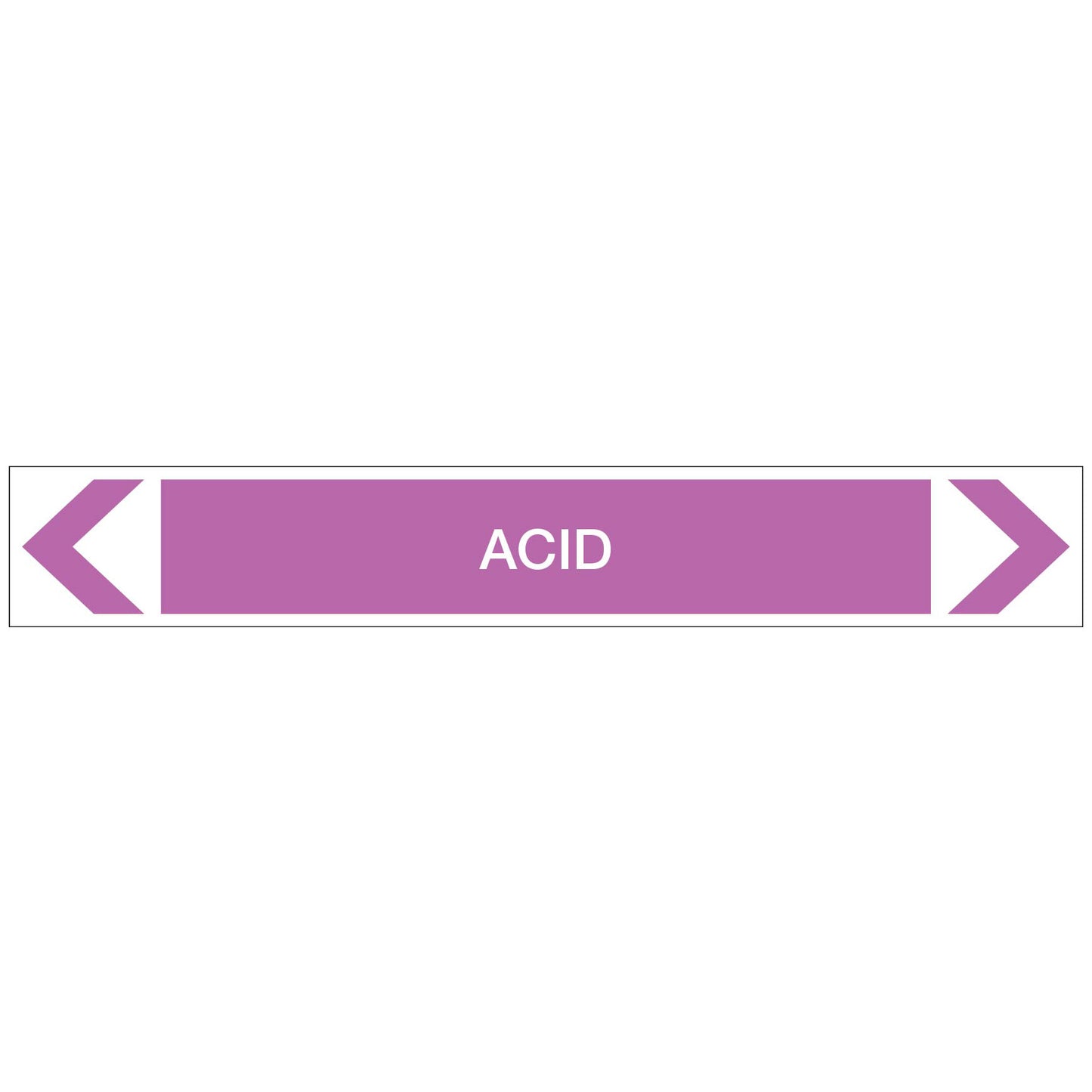 Alkalis / Acids - Acid - Pipe Marker Sticker