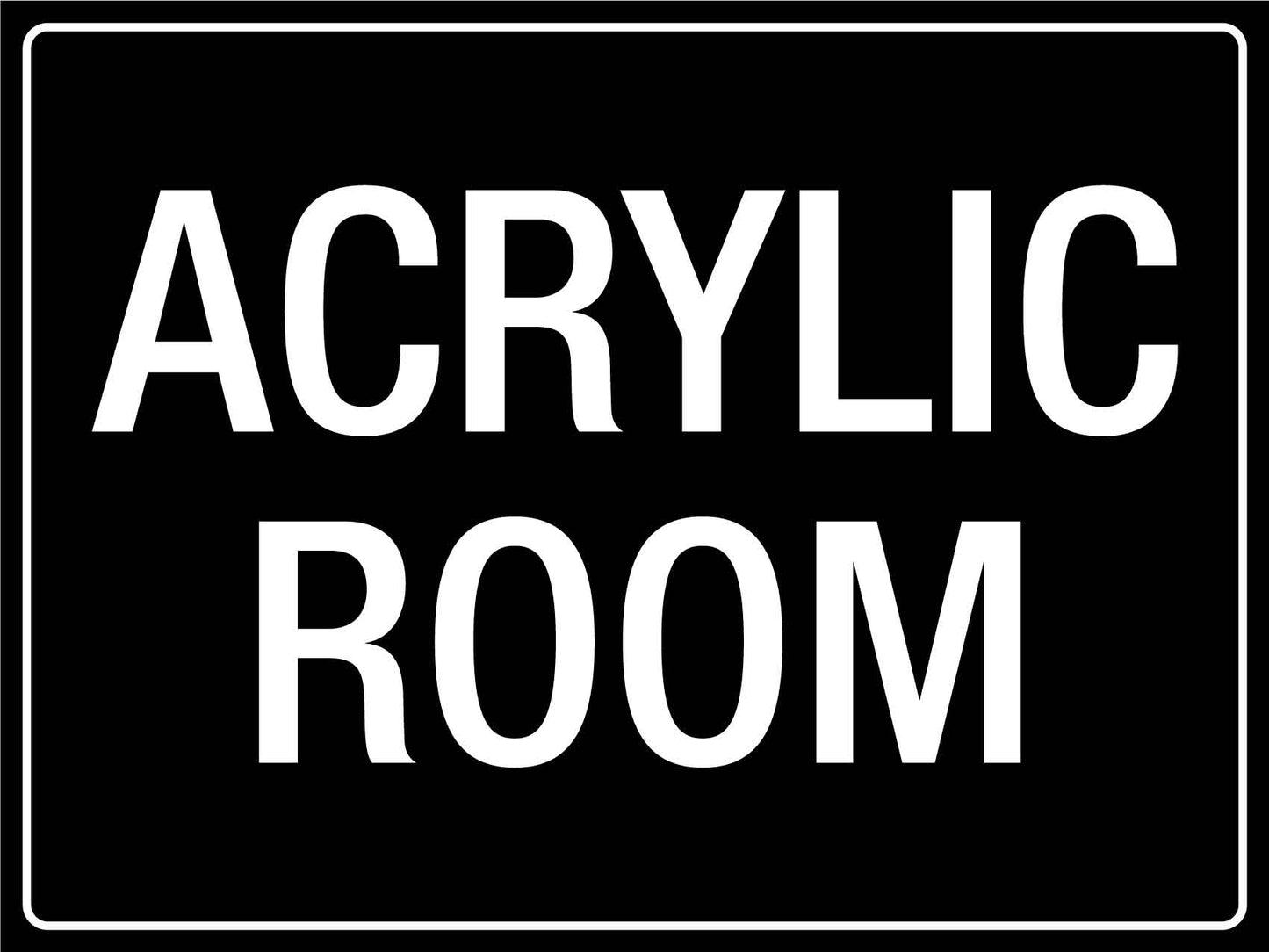 Acrylic Room Sign