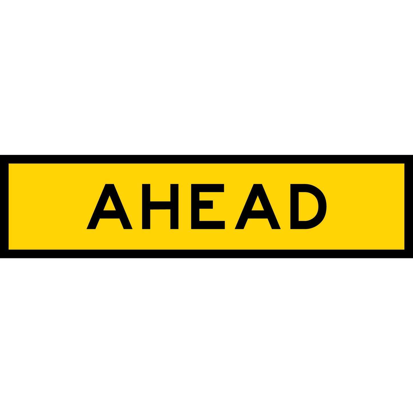 Ahead Long Skinny Multi Message Traffic Sign