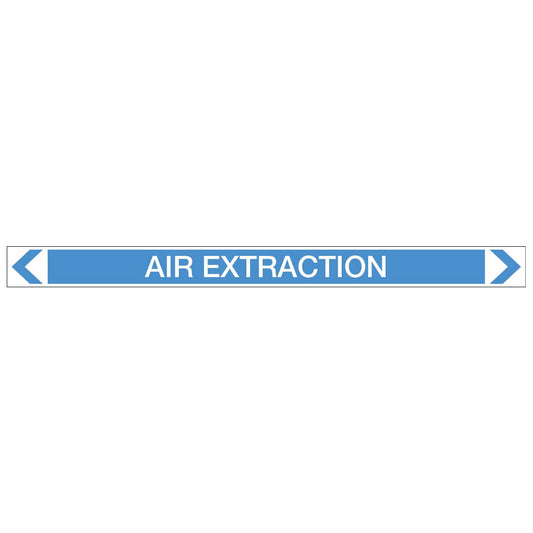 Air - Air Extraction - Pipe Marker Sticker