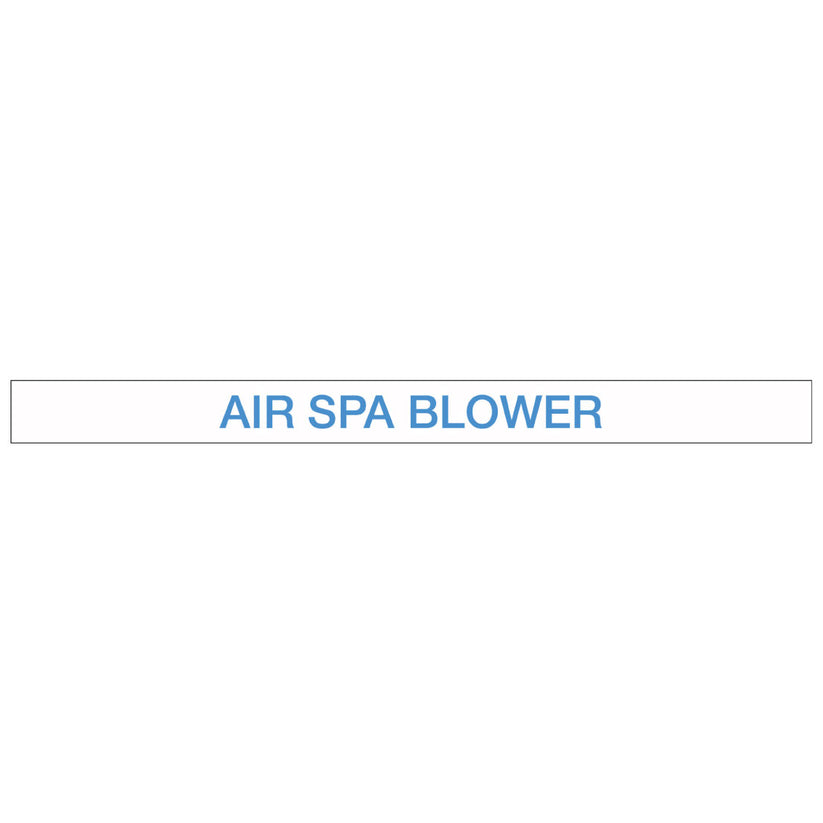 Pool/Spa - Air SPA Blower - Pipe Marker Sticker – New Signs