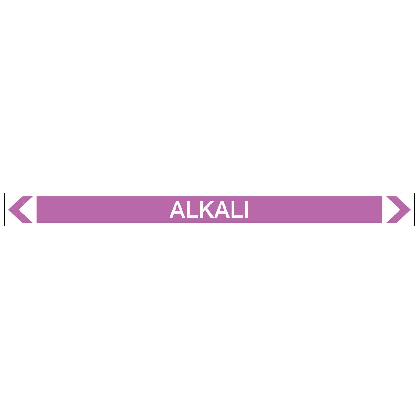 Alkalis / Acids - Alkali - Pipe Marker Sticker