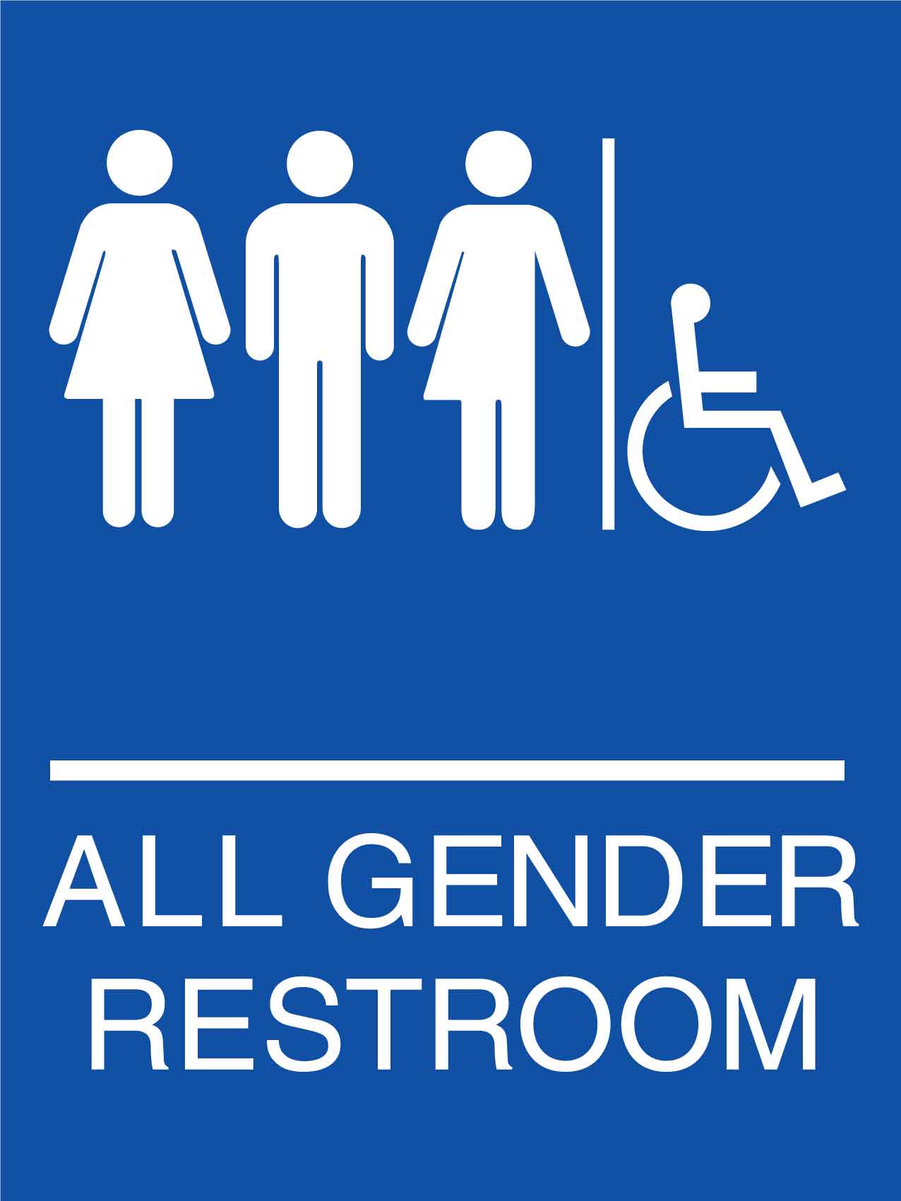 All Gender Disabled Restroom Sign
