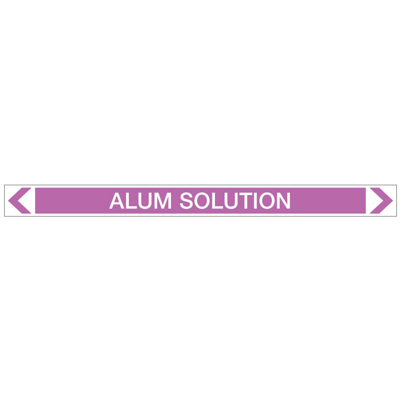 Alkalis / Acids - Alum Solution - Pipe Marker Sticker