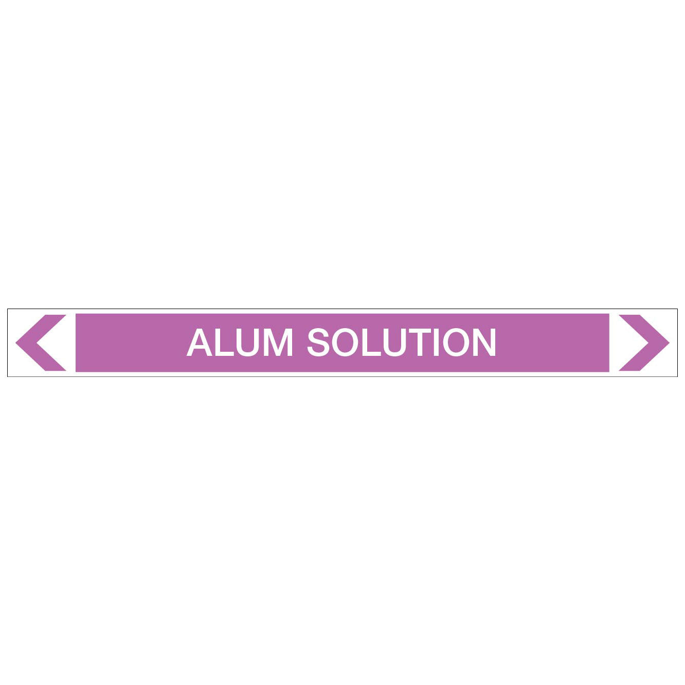 Alkalis / Acids - Alum Solution - Pipe Marker Sticker