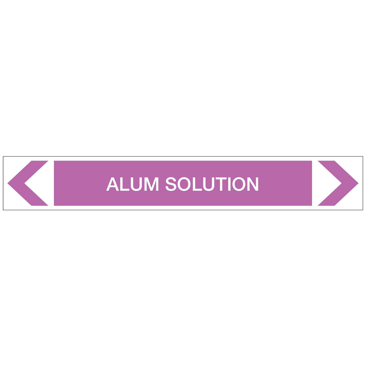 Alkalis / Acids - Alum Solution - Pipe Marker Sticker