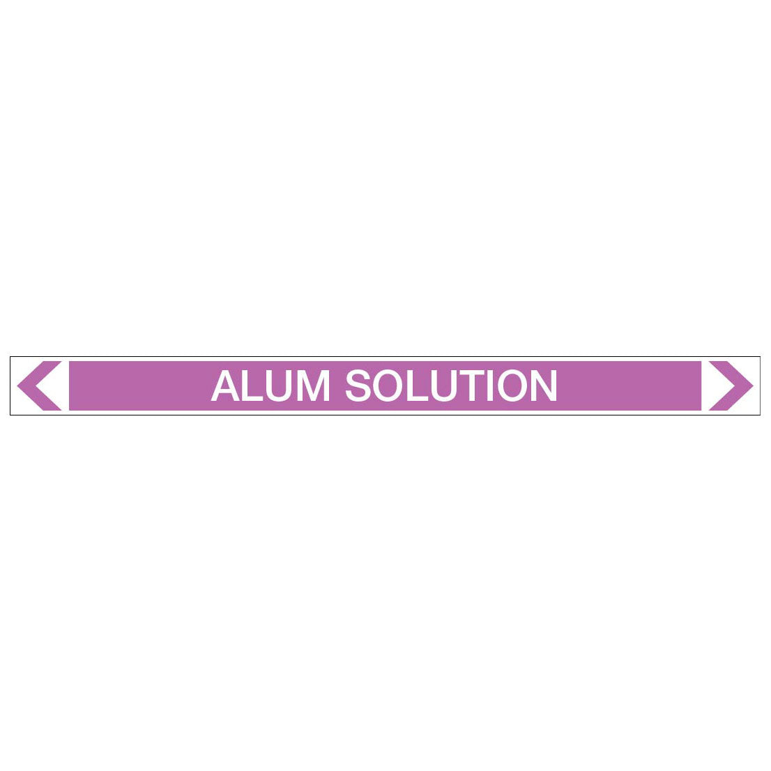 Alkalis / Acids - Alum Solution - Pipe Marker Sticker