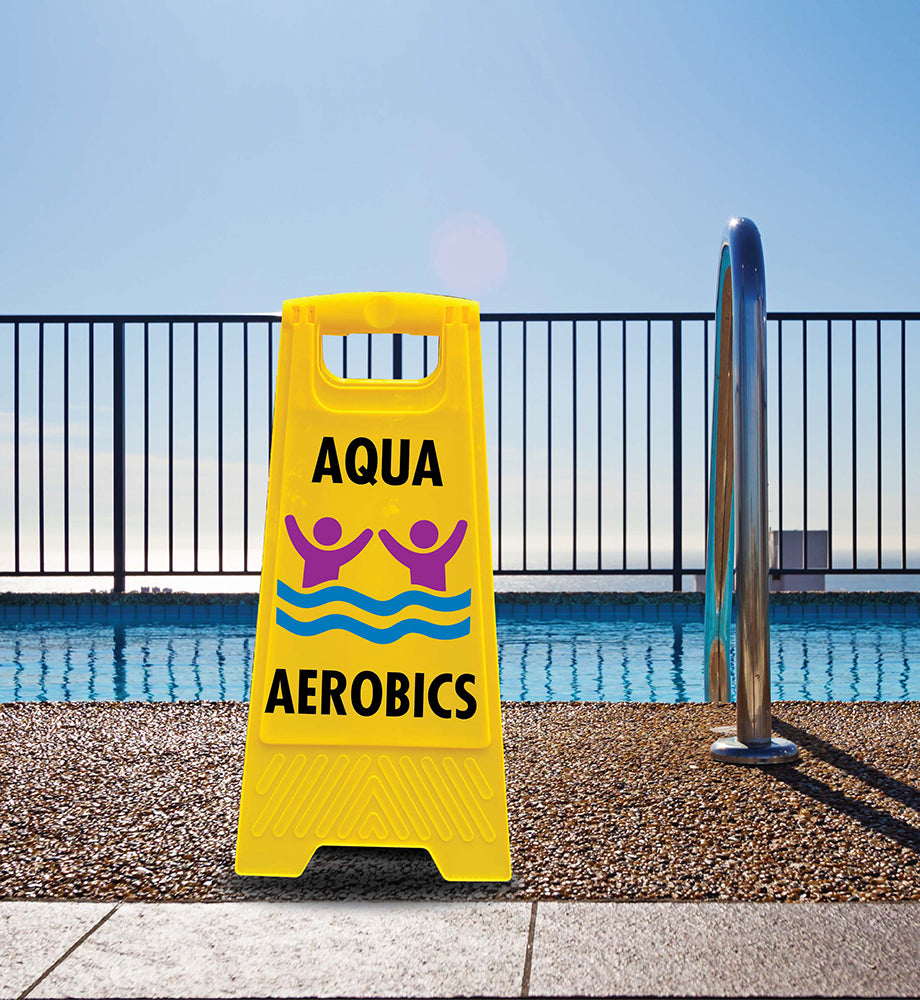 Yellow A-Frame - Aqua Aerobics