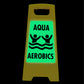 Glow In The Dark - Yellow A-Frame - Aqua Aerobics