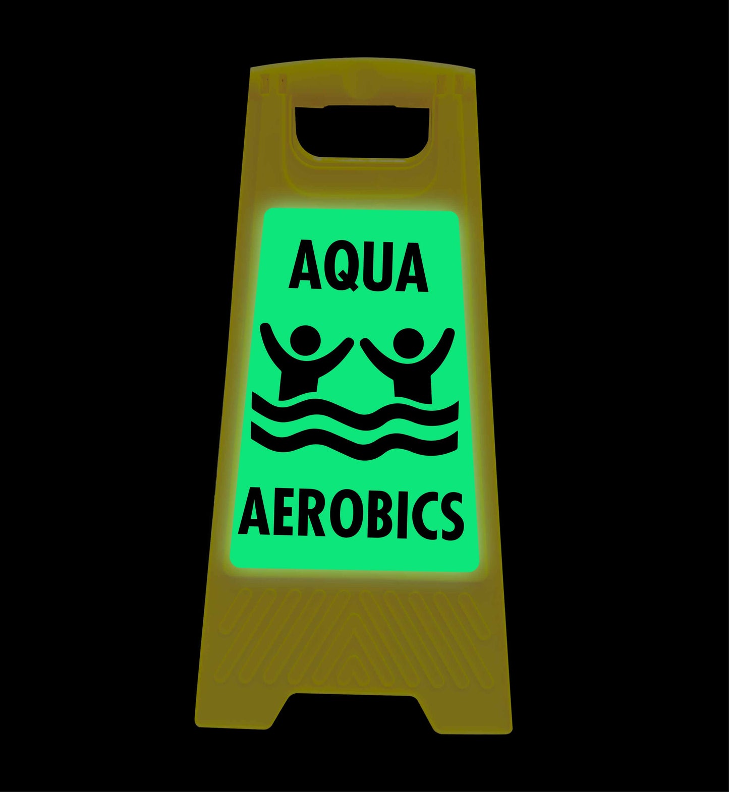 Glow In The Dark - Yellow A-Frame - Aqua Aerobics