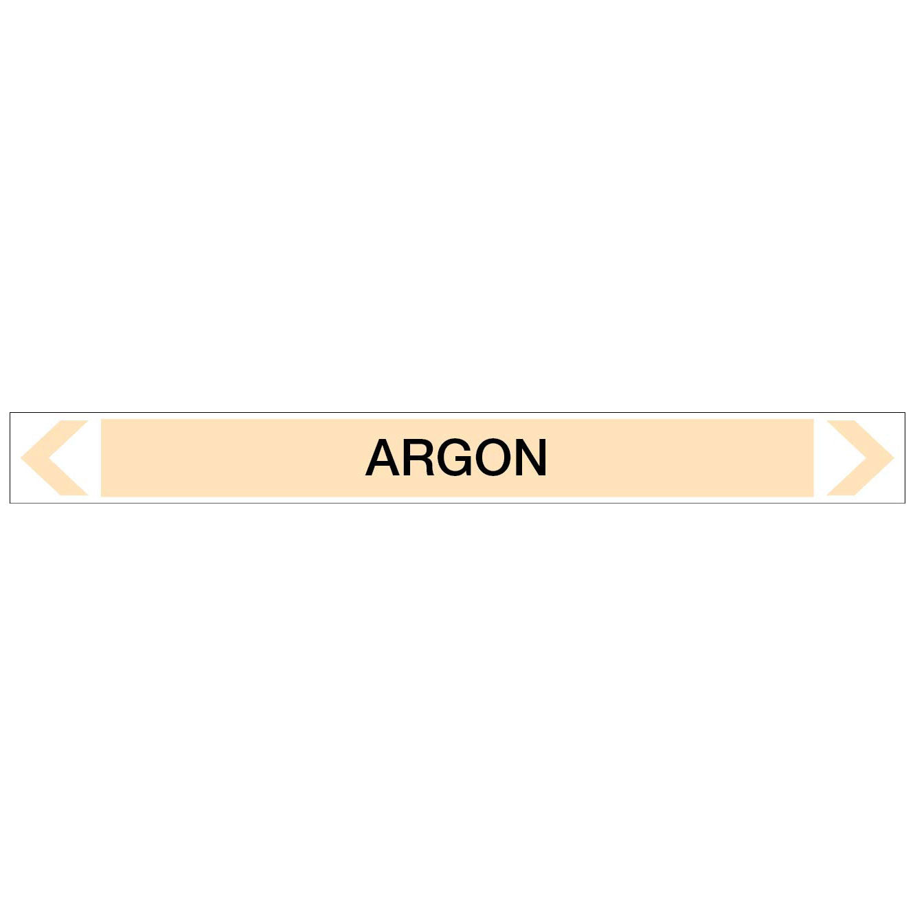 Gases - Argon - Pipe Marker Sticker