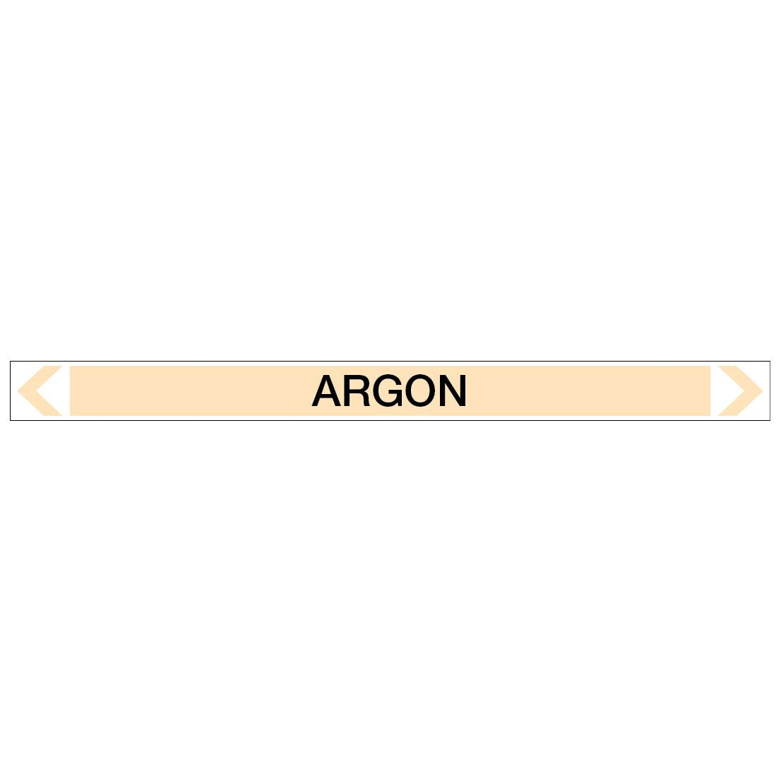 Gases - Argon - Pipe Marker Sticker