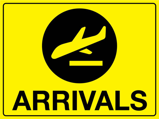 Arrivals Sign