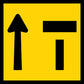 Arrow Up T Multi Message Traffic Sign