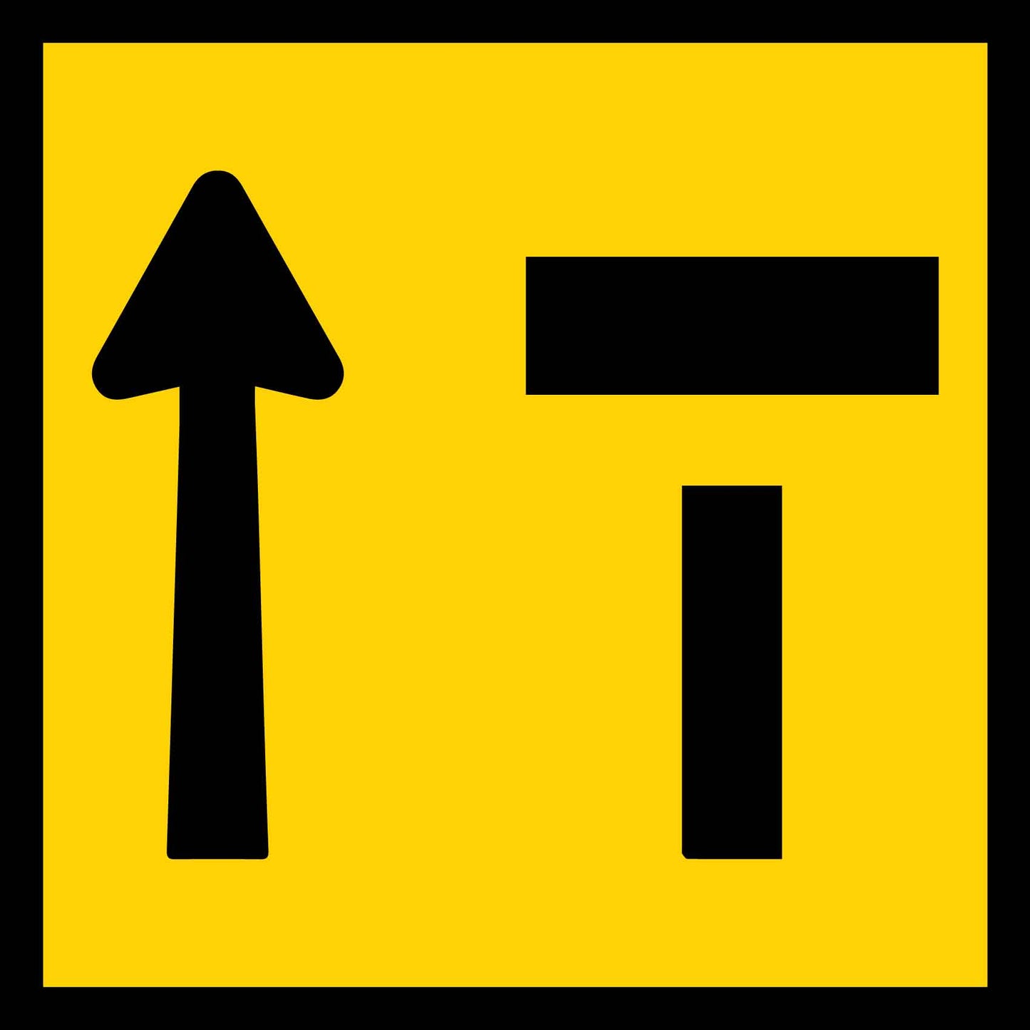 Arrow Up T Multi Message Traffic Sign