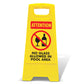 Yellow A-Frame - Attention No Glass Allowed In Pool Area