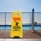 Yellow A-Frame - Attention Please Shower Before Entering Pool