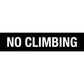 AP No Climbing Sign 360mm x 80mm