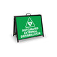 A-Frame Landscape Black - Automated External Defibrillator Triangle Corflute Inserts