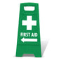 Green A-Frame - First Aid Arrow Left