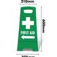 Green A-Frame - First Aid Arrow Left