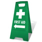 Green A-Frame - First Aid Arrow Left