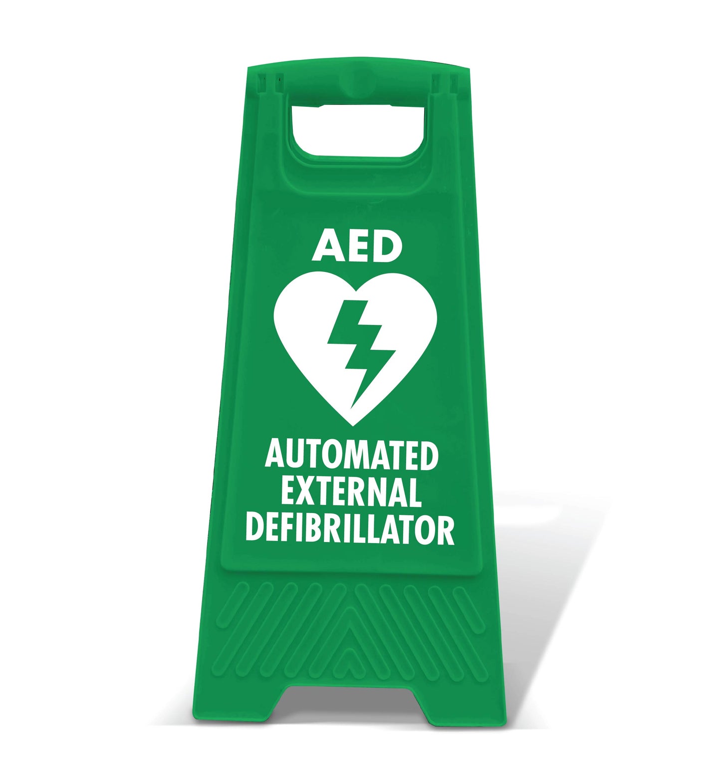 Green A-Frame - Automated External Defibrillator