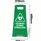Green A-Frame - Automated External Defibrillator Triangle