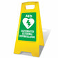 Yellow A-Frame - Automated External Defibrillator