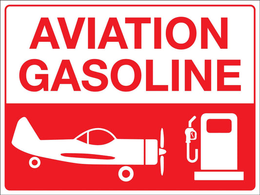 Aviation Gasoline Sign