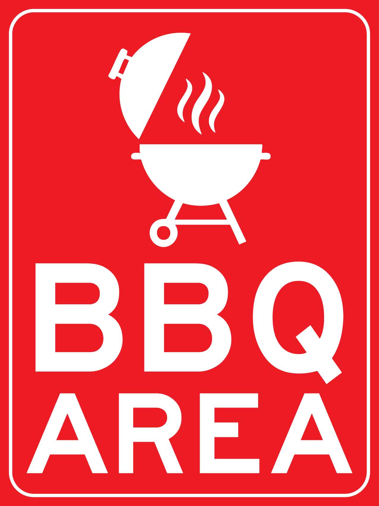 BBQ Area Sign