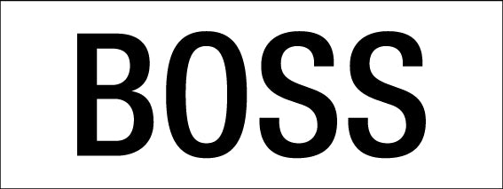 BOSS - Statutory Sign – New Signs