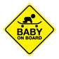 Baby On Board Skate Vehicle Sticker