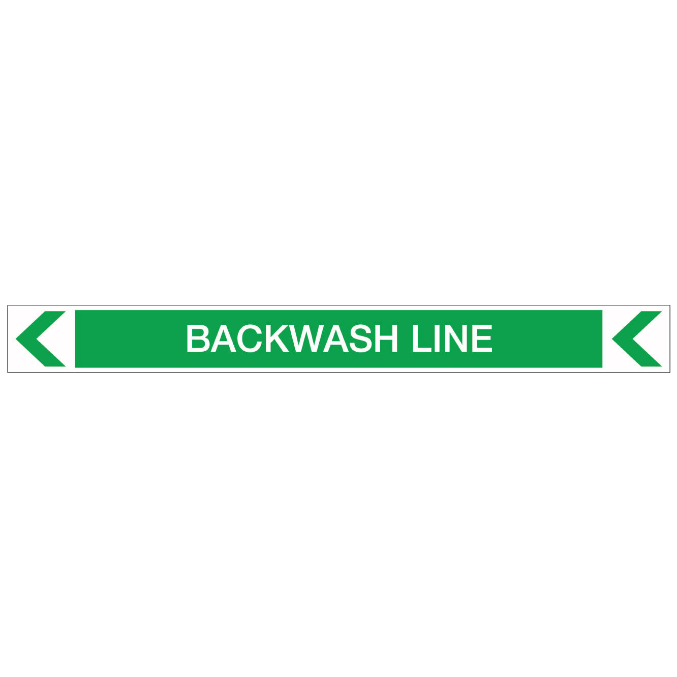 Pool/Spa - Backwash Line (Left) - Pipe Marker Sticker