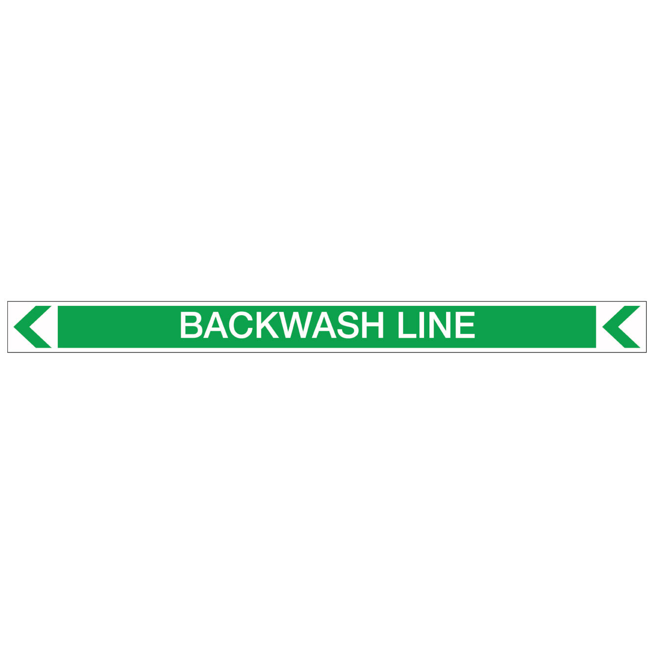 Pool/Spa - Backwash Line (Left) - Pipe Marker Sticker